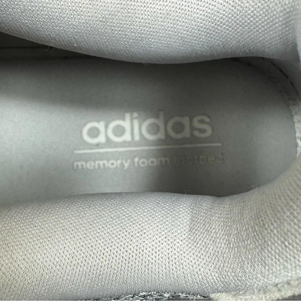 Adidas Cloudfoam Grey Athletic Lightweight Sneakers Women's Size 7 QT Racer EUC - Picture 13 of 16